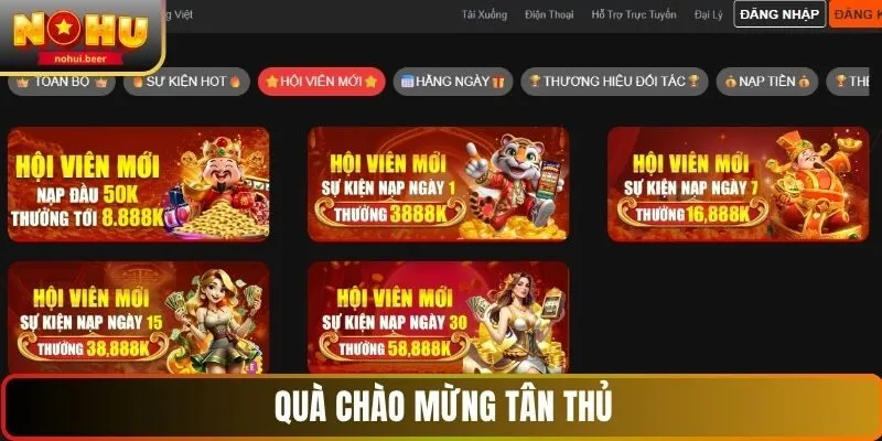 Quà chào mừng tân thủ NOHU